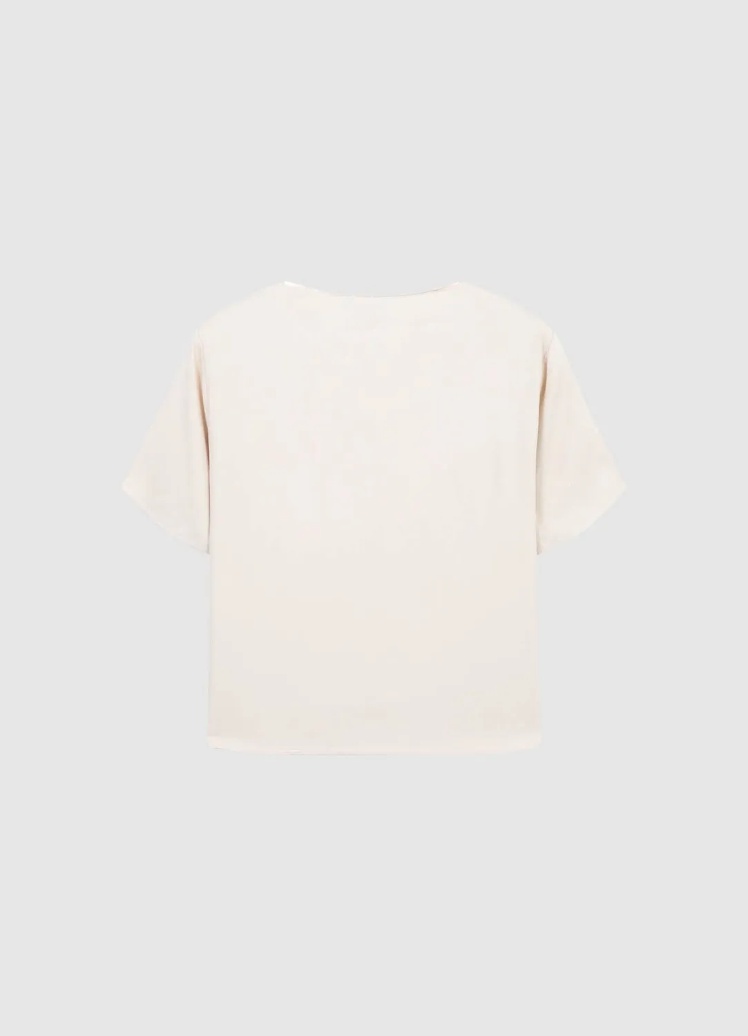 Calliope blouse col large femme manches courtes