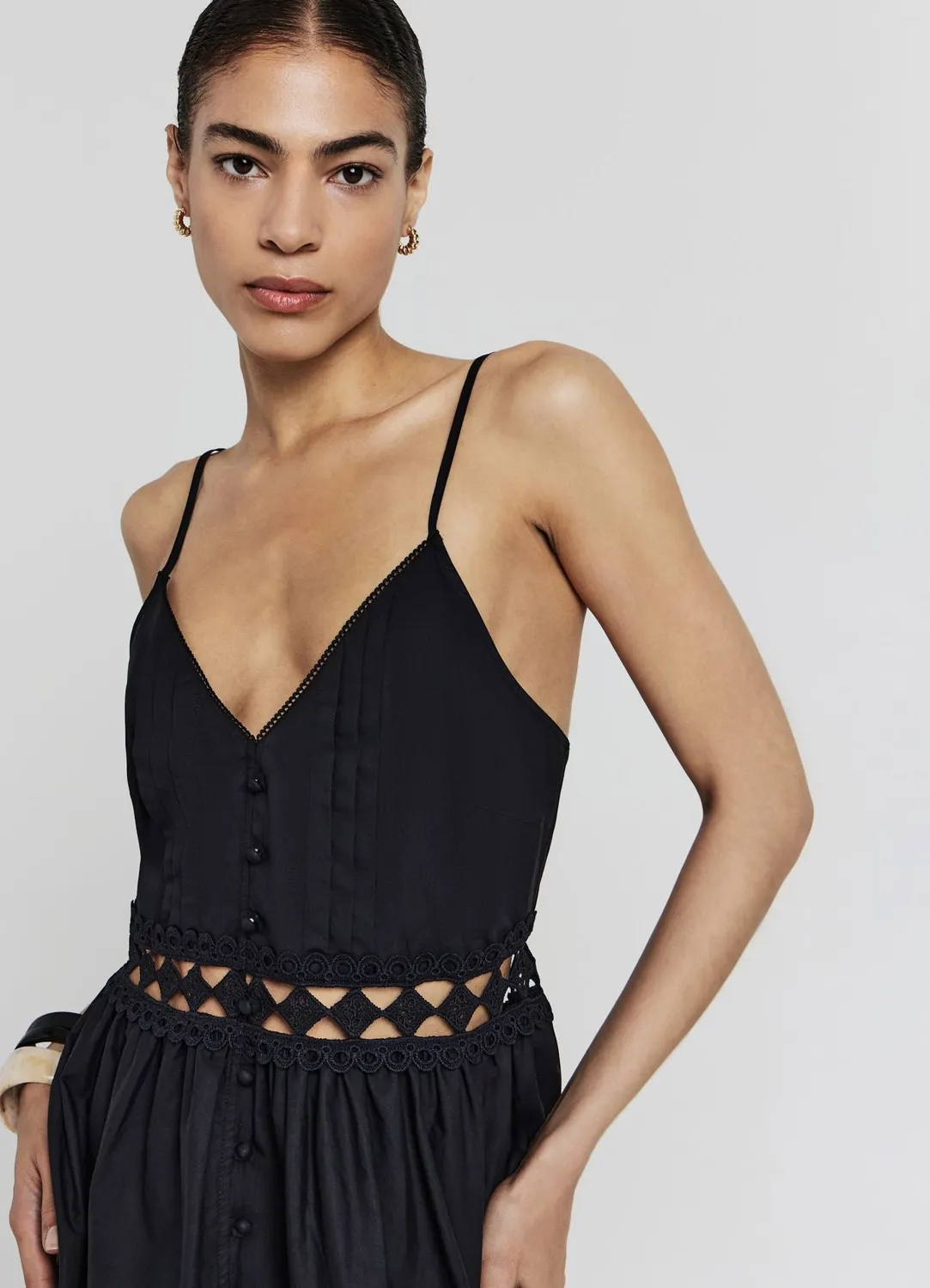 Calliope robe courte passementerie femme