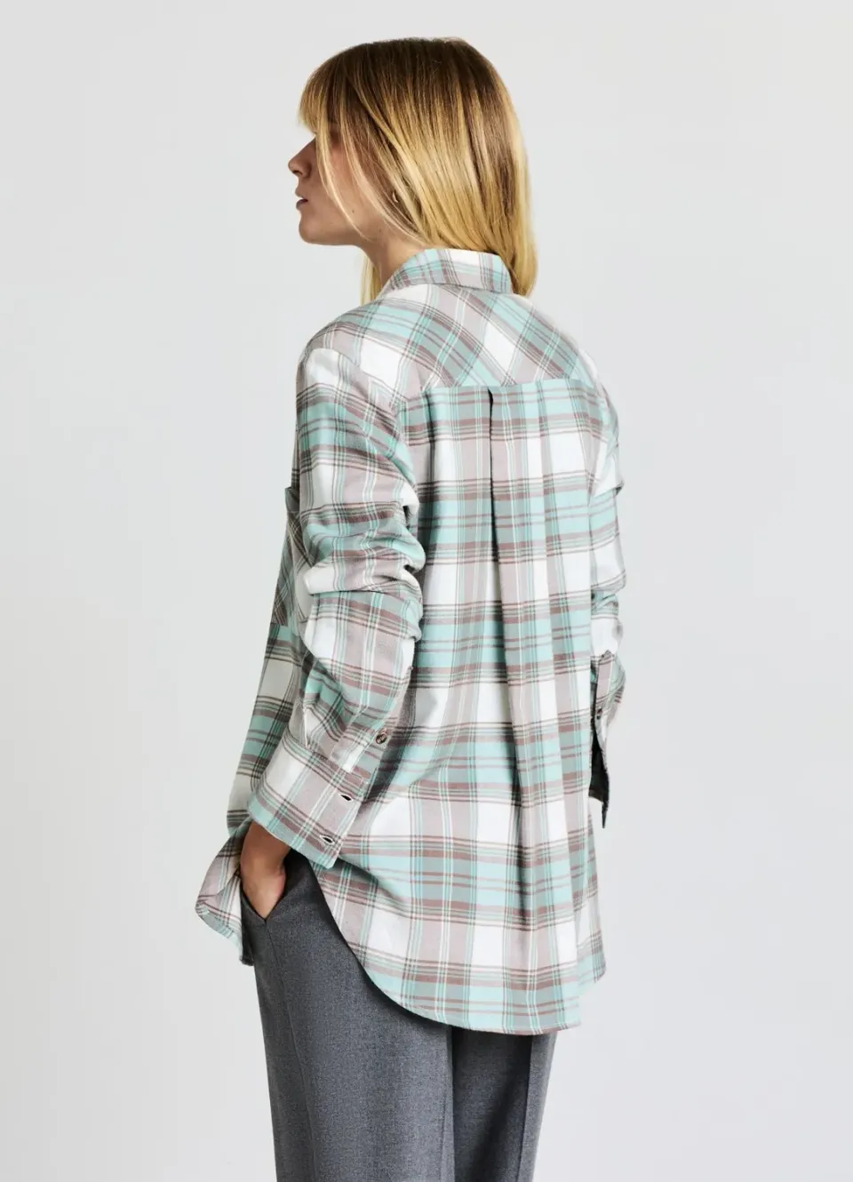 Calliope chemise carreaux femme manches longues poche