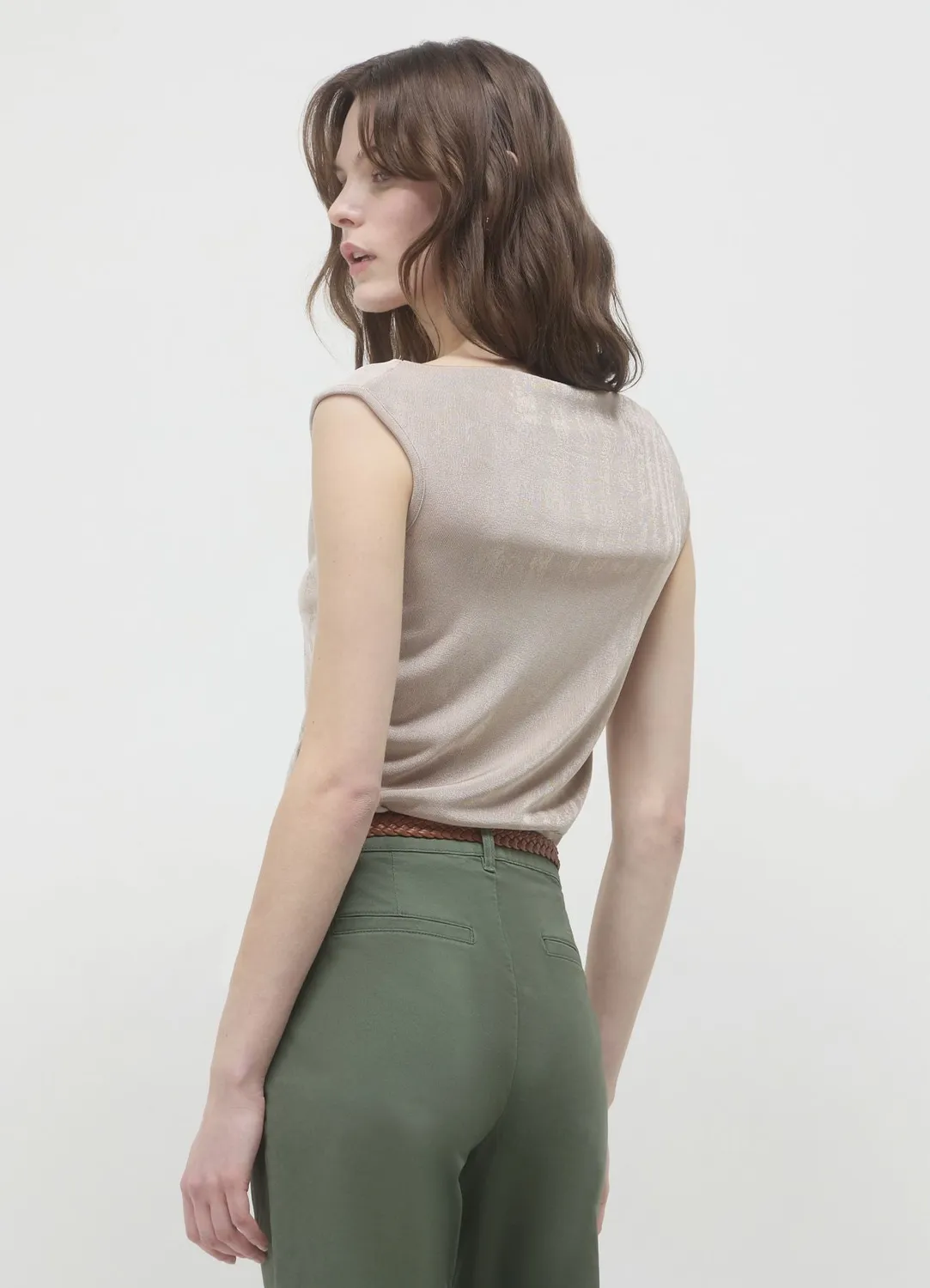 Calliope top drapé femme uni