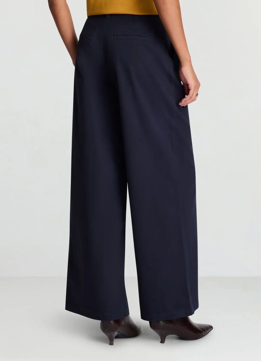 Calliope Pantalon palazzo pinces femme fluide