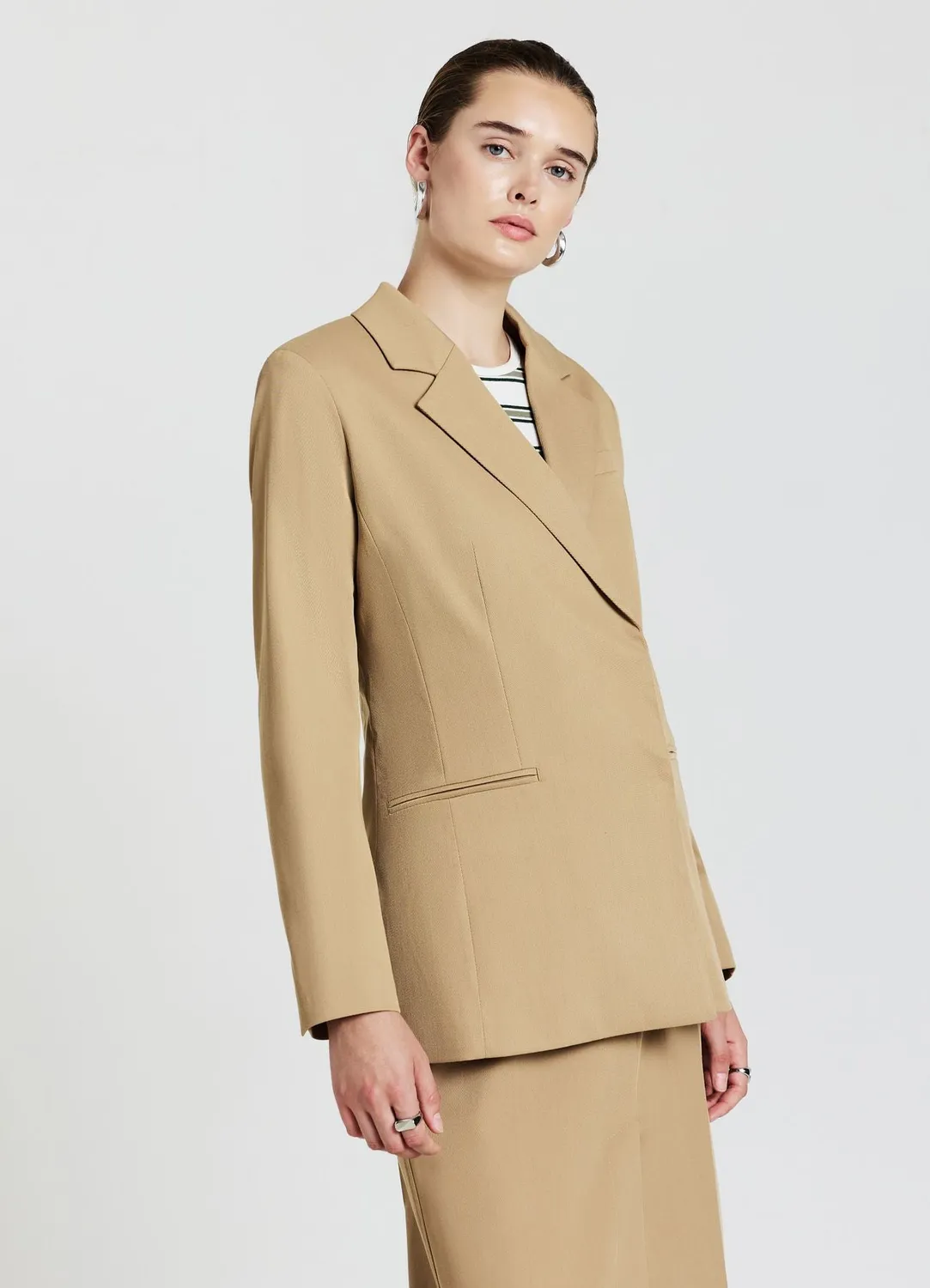 Calliope veste double-boutonnage femme boutons cachés
