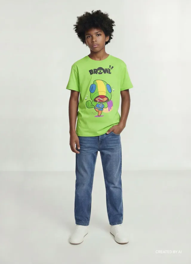 Calliope t-shirt over Brawl Stars garçon