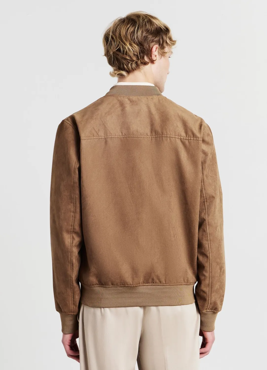 Calliope bomber suédine homme zip col coréen