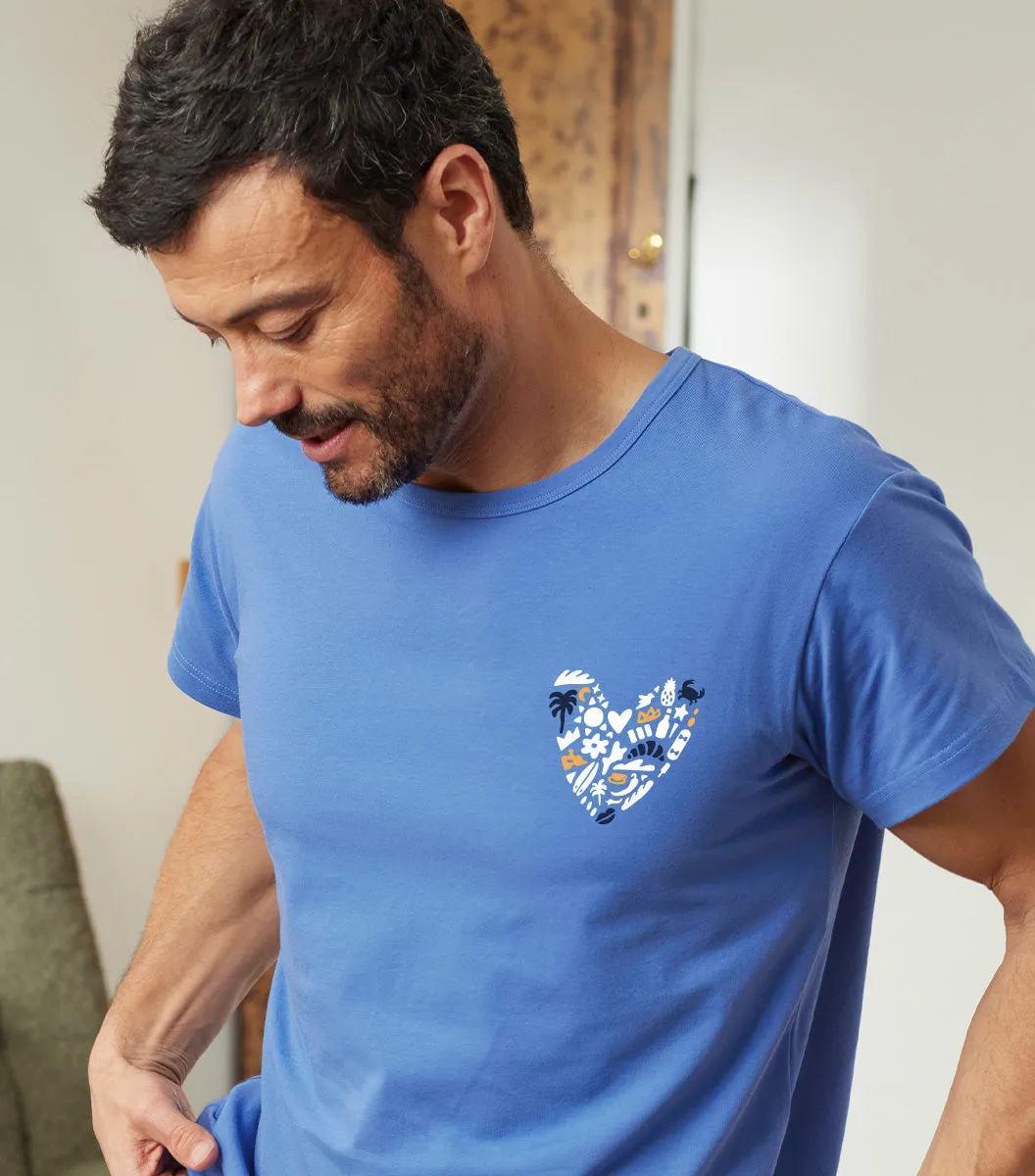 Cocorico Rêveur t-shirt pyjama homme pack x2 coton