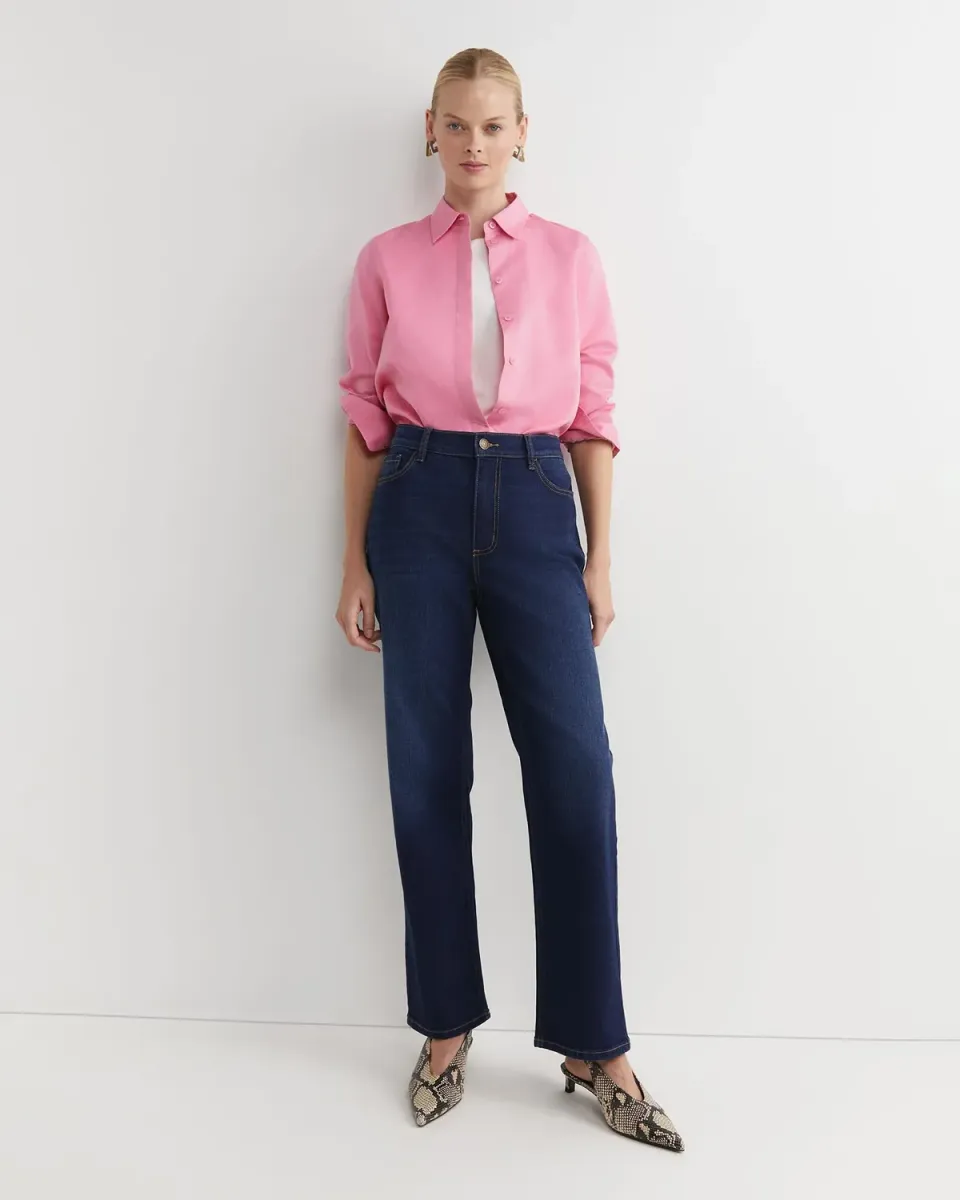 Sportscraft Bec jean femme droit coton stretch taille haute