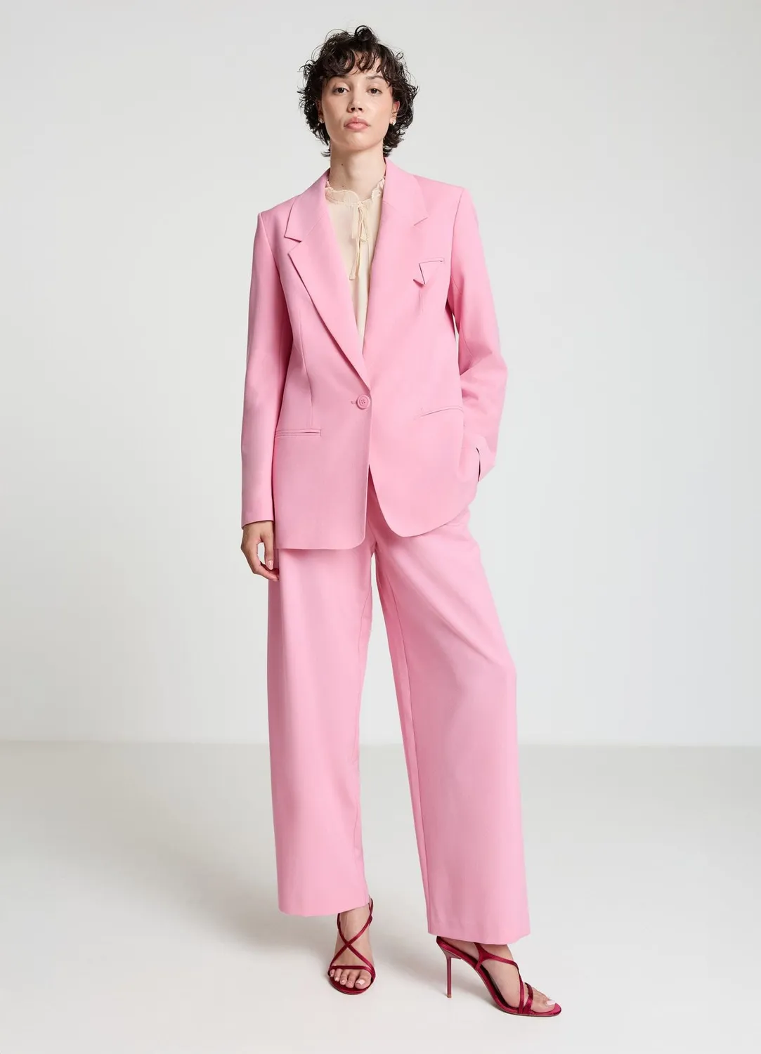Calliope pantalon droit femme doubles pinces uni
