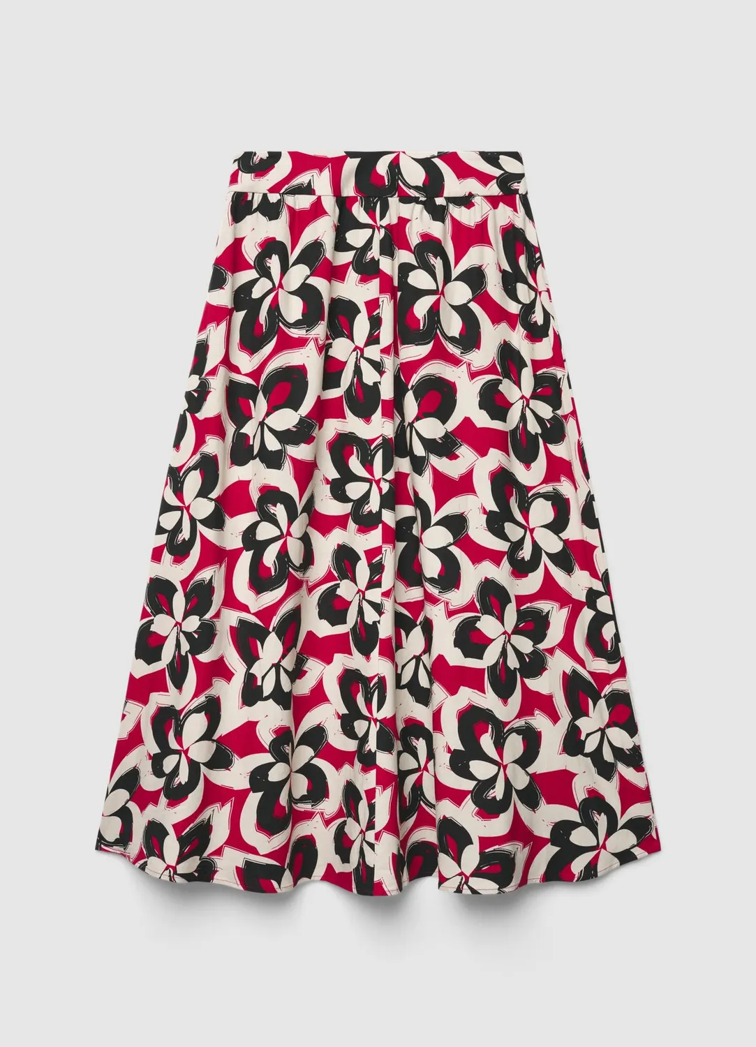 Calliope jupe midi évasée femme fleurs