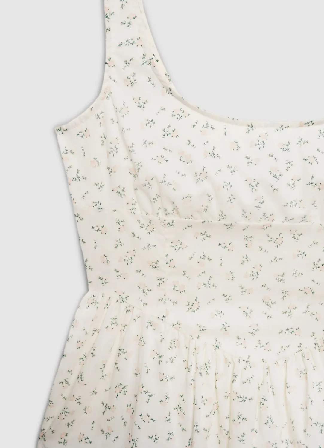 Calliope top peplum à fleurs femme col carré