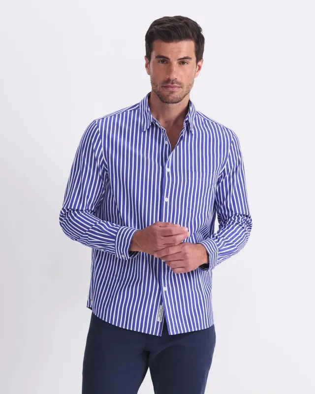 Sportscraft Ryan chemise rayée coton homme manches longues