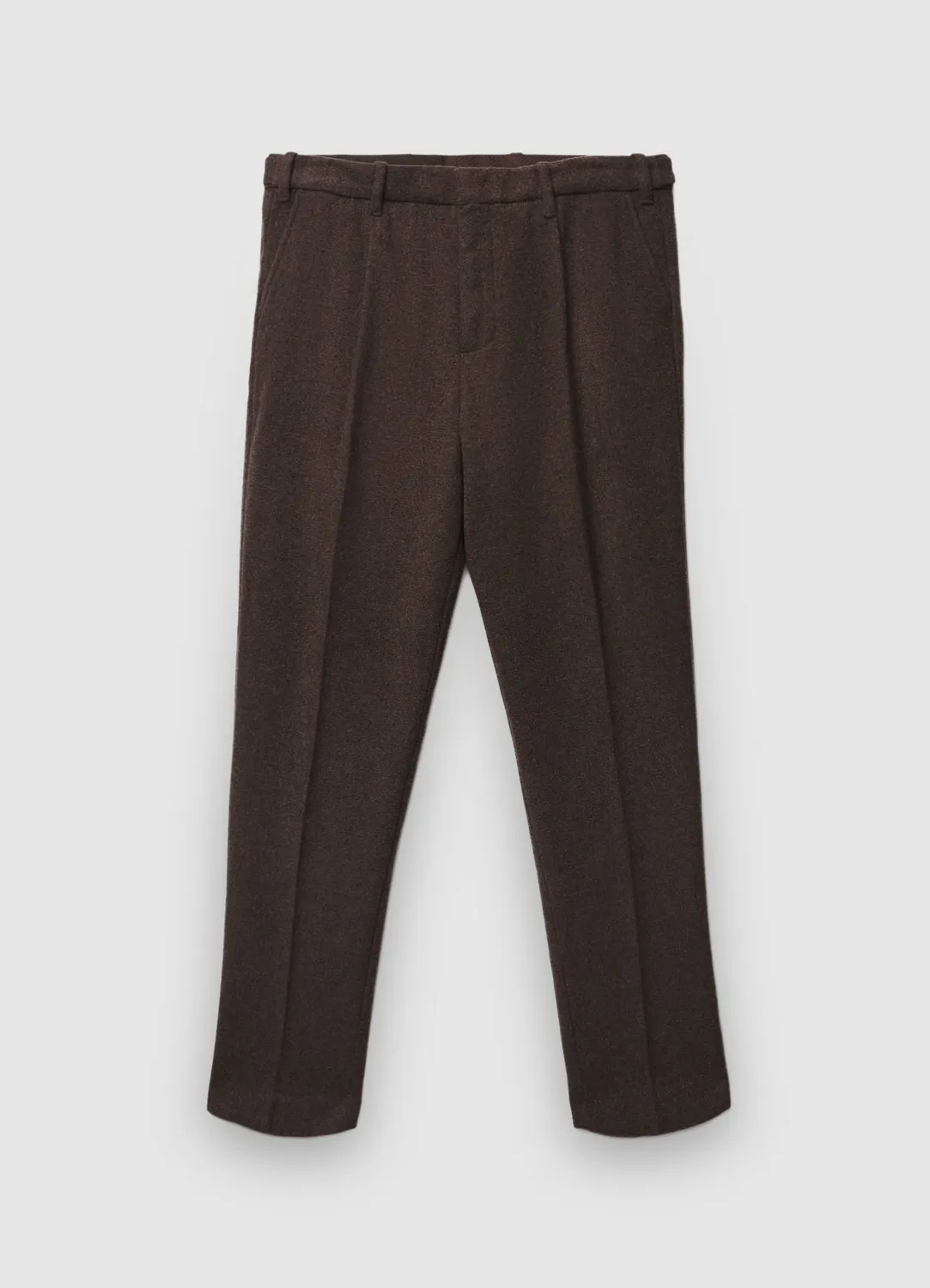 Calliope Pantalon Homme Mélange Laine Coupe Droite