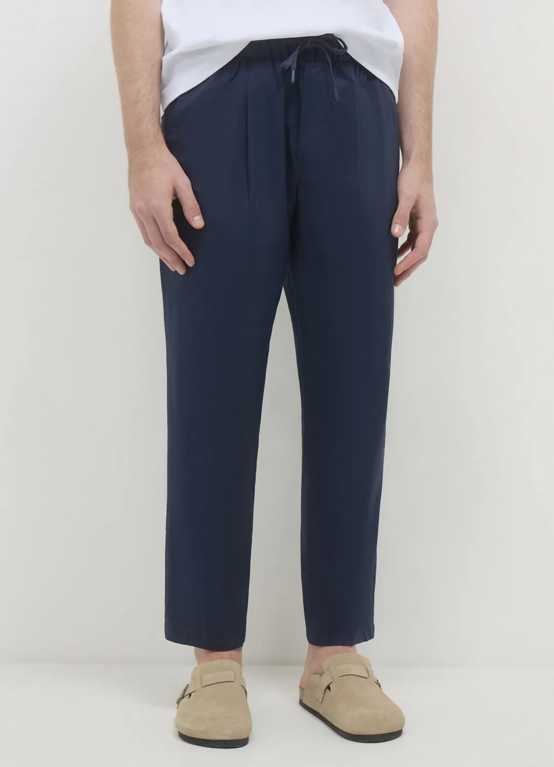 Calliope jogger pantalon coton uni homme regular