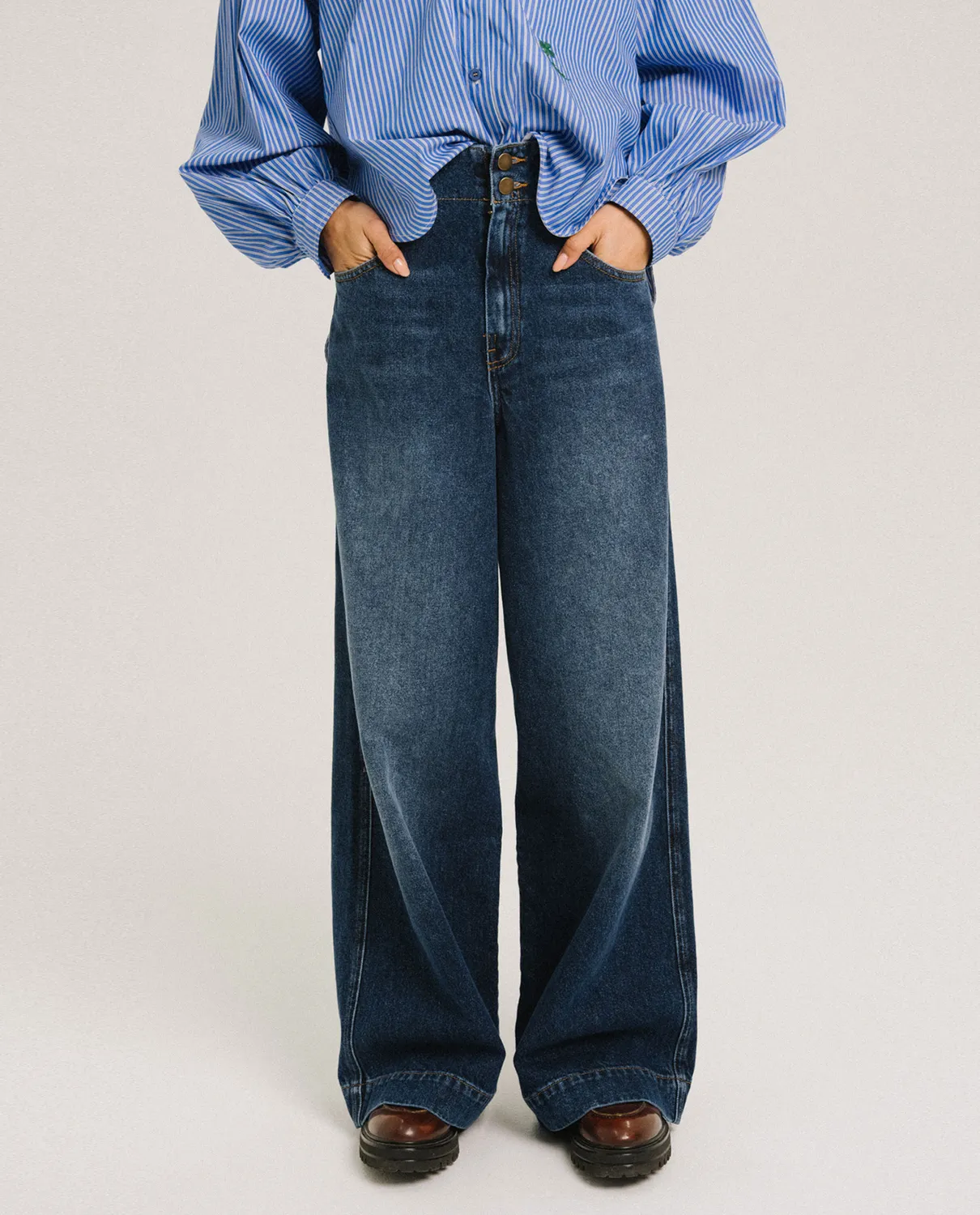 Tinsels Daddy Blue Wave jean baggy 100% coton
