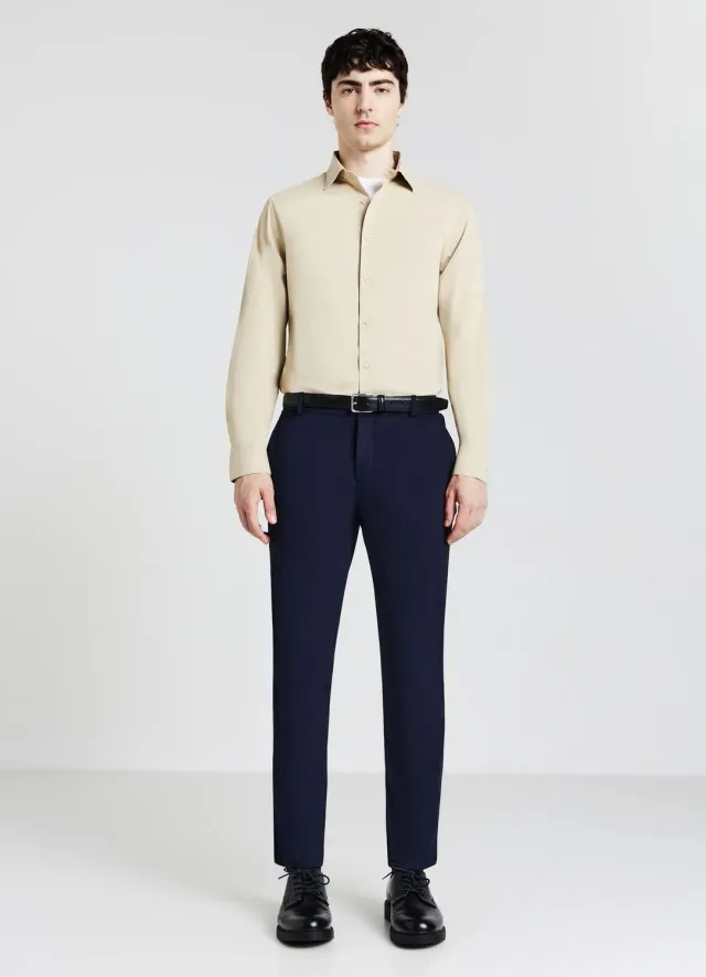 Calliope chemise homme unie manches longues bureau