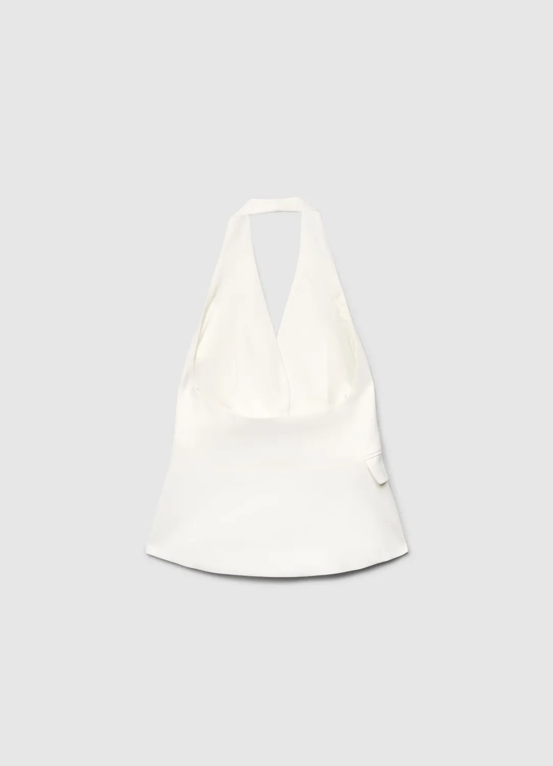 Calliope gilet dos-nu bouton bijou femme