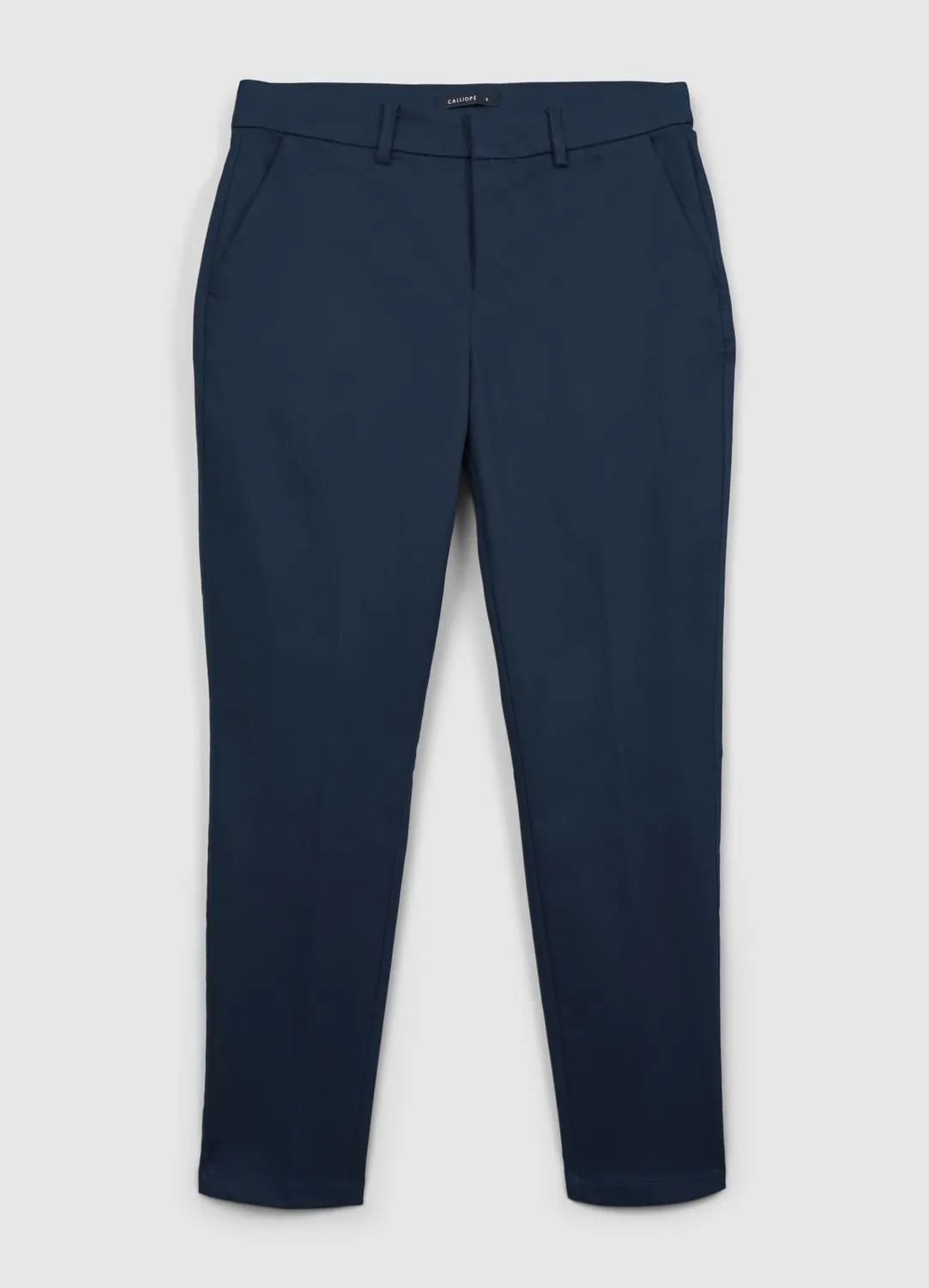 Calliope pantalon rasatello coton femme uni