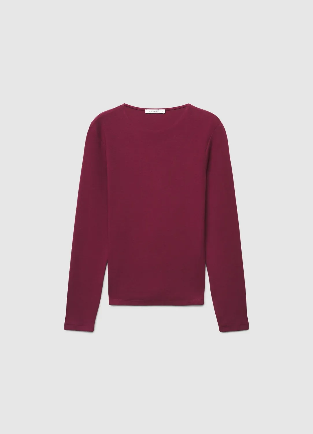 Calliope t-shirt manches longues femme col rond uni