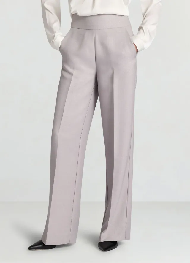 Calliope pantalon palazzo rayé brillant femme