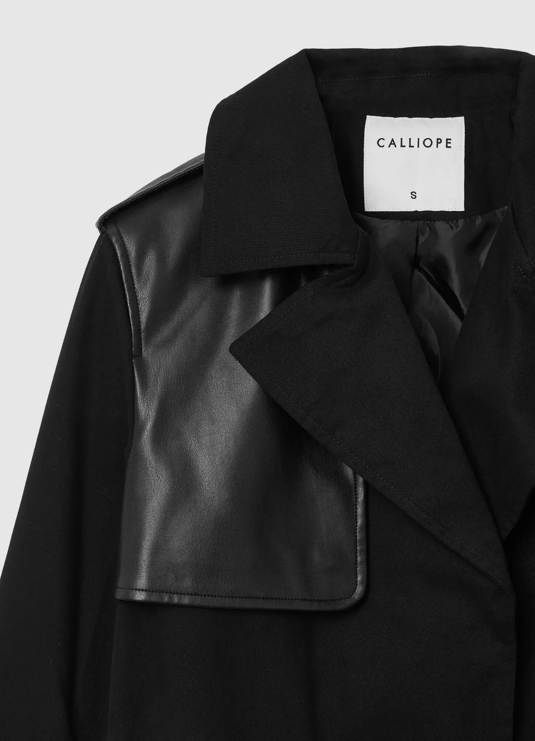 Calliope Trench Court Bi-Tissu Femme Coupe Regular