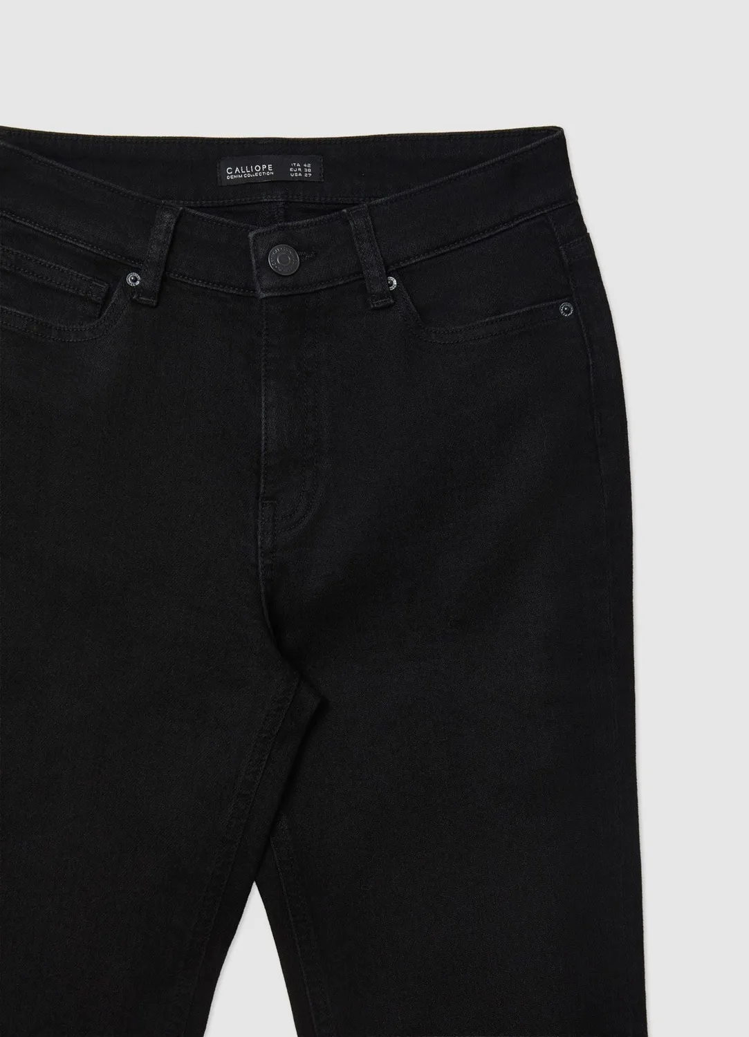 Calliope jean femme crop flare effiloché 5 poches