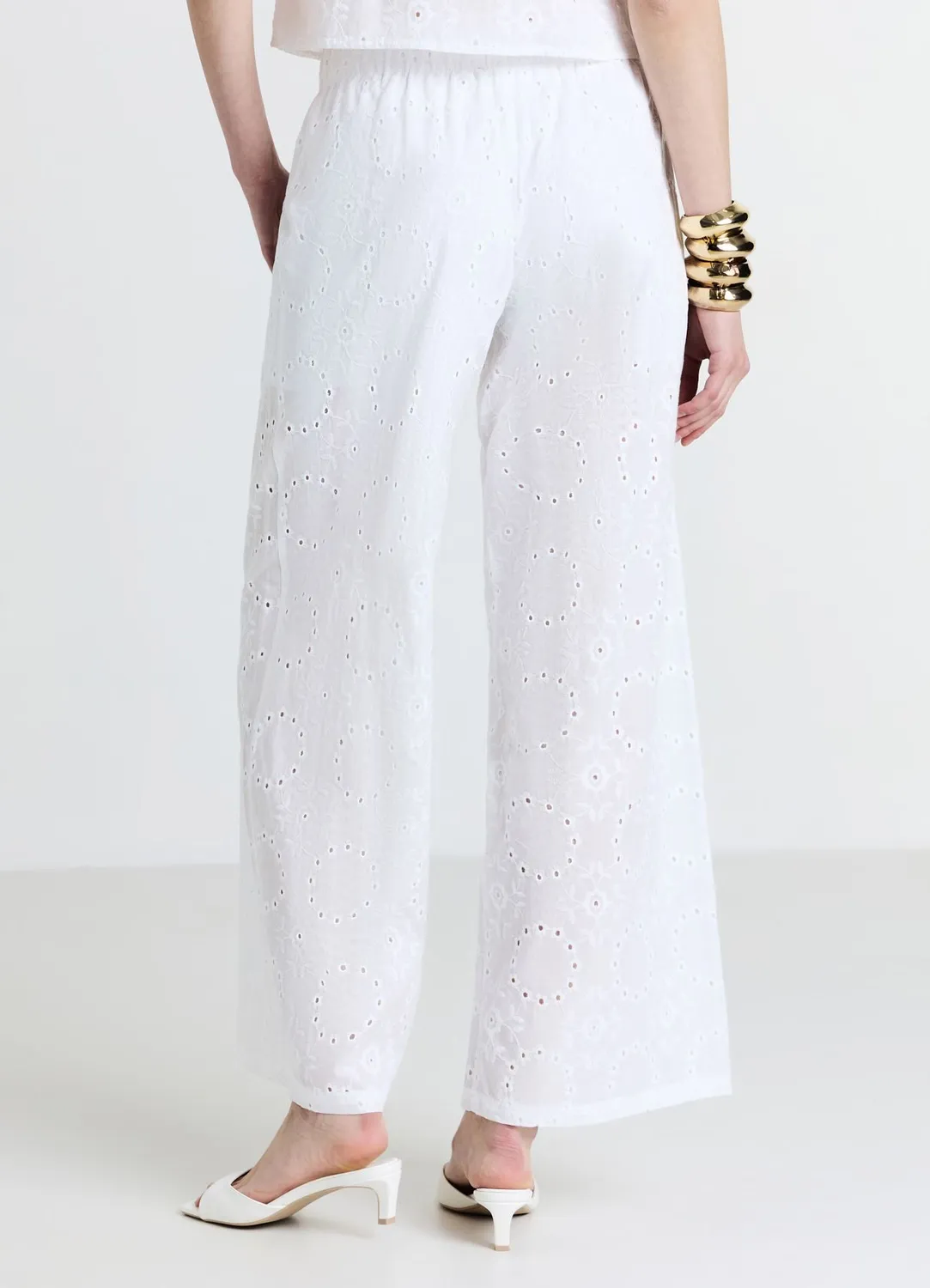 Calliope pantalon sangallo coton taille élastique XS-XL