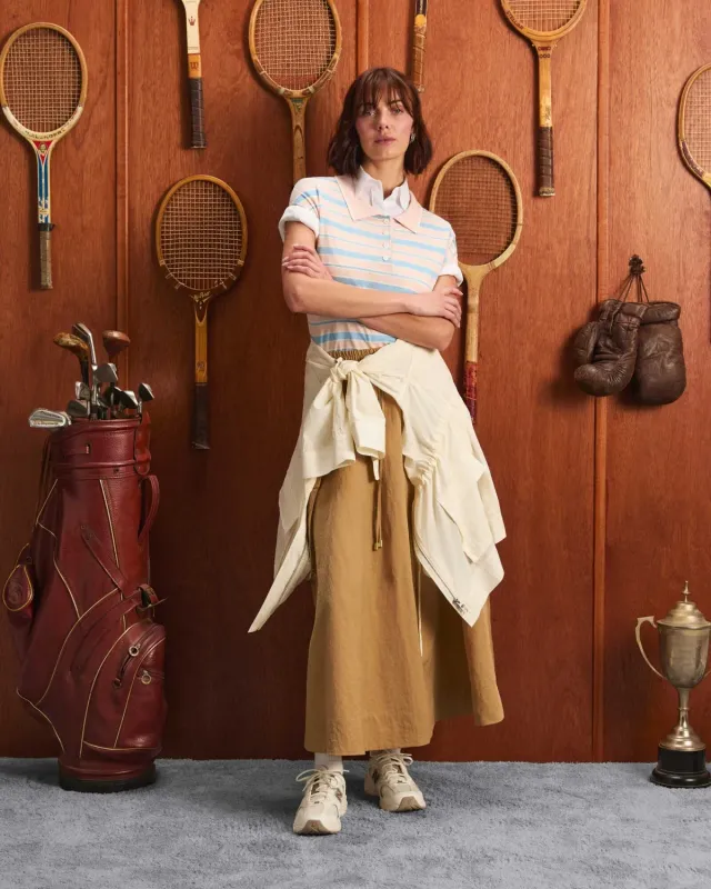 Sportscraft Alphine Stripe polo rayé femme coupe détente