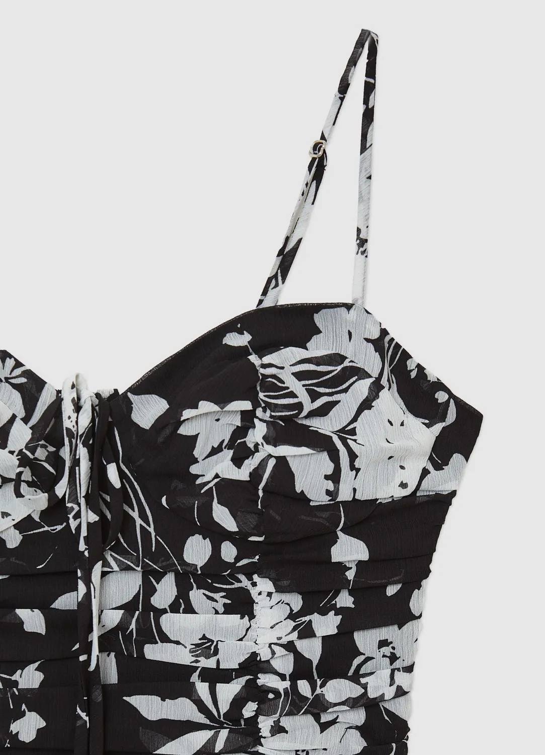 Calliope top bustier femme motifs bretelles fines