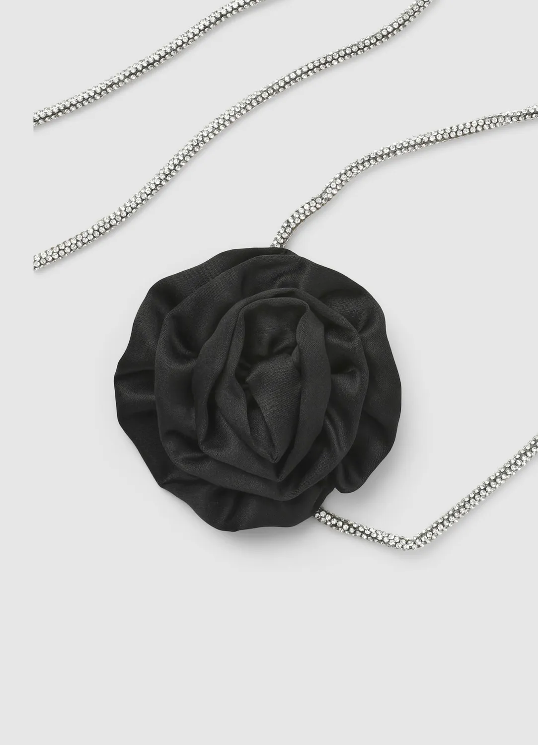 Calliope choker collier femme strass fleur