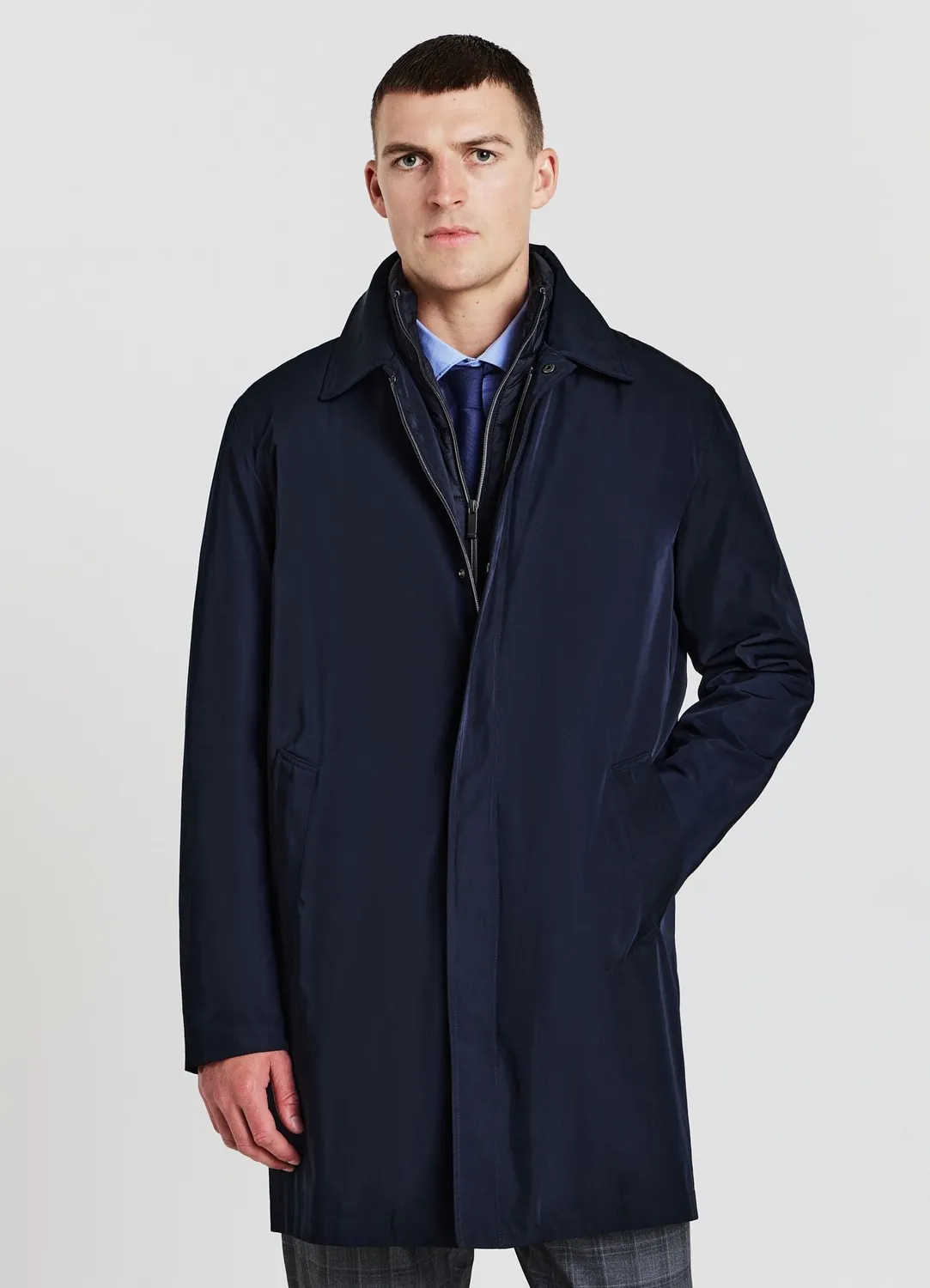 Calliope Cappotto Manteau Homme Matelassé Col Classique
