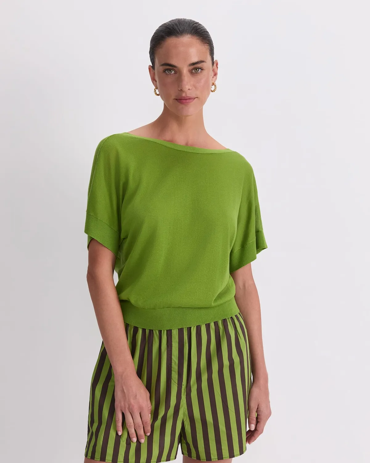 Sportscraft Silk Blend Reversible Knit tricot femme soie
