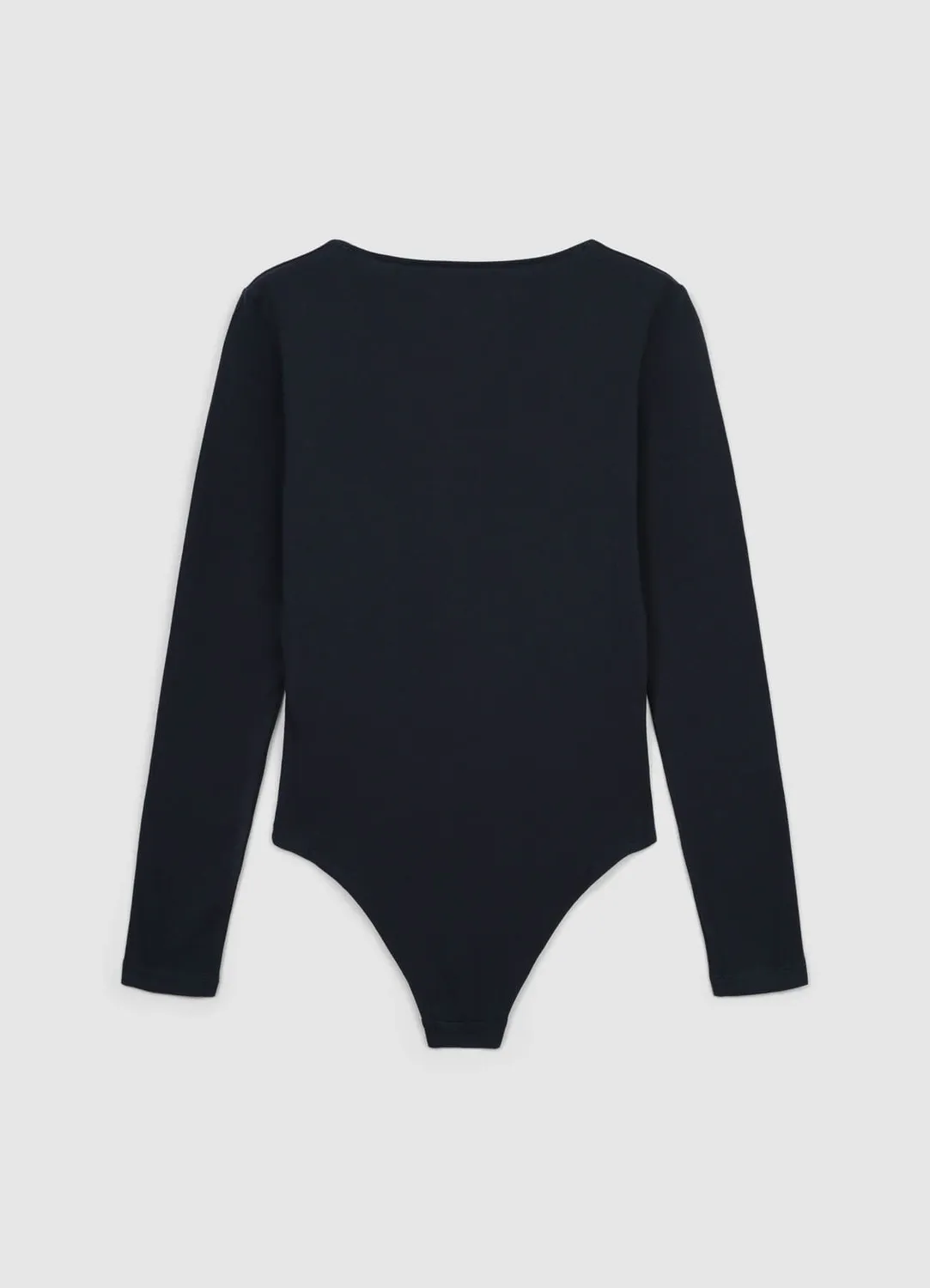 Calliope body col V femme manches longues ajusté