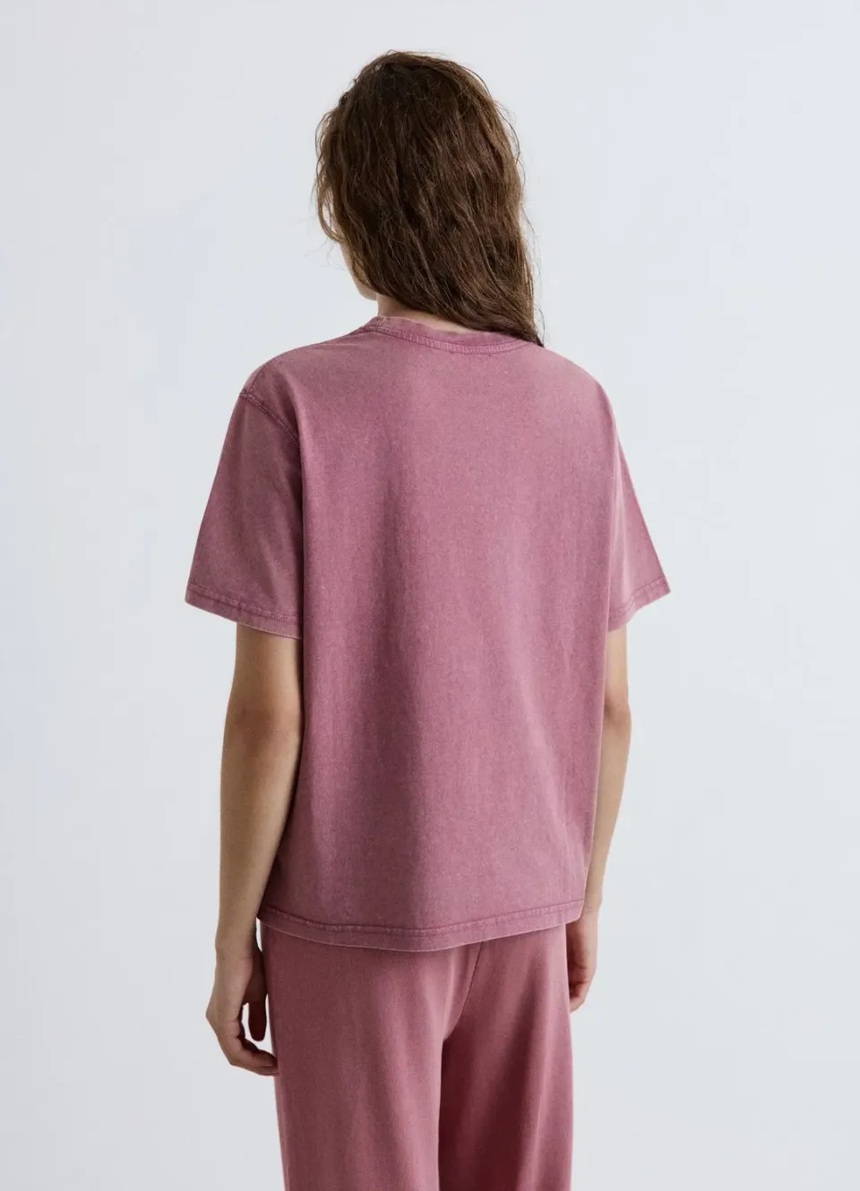 Calliope t-shirt effet délavé femme col rond