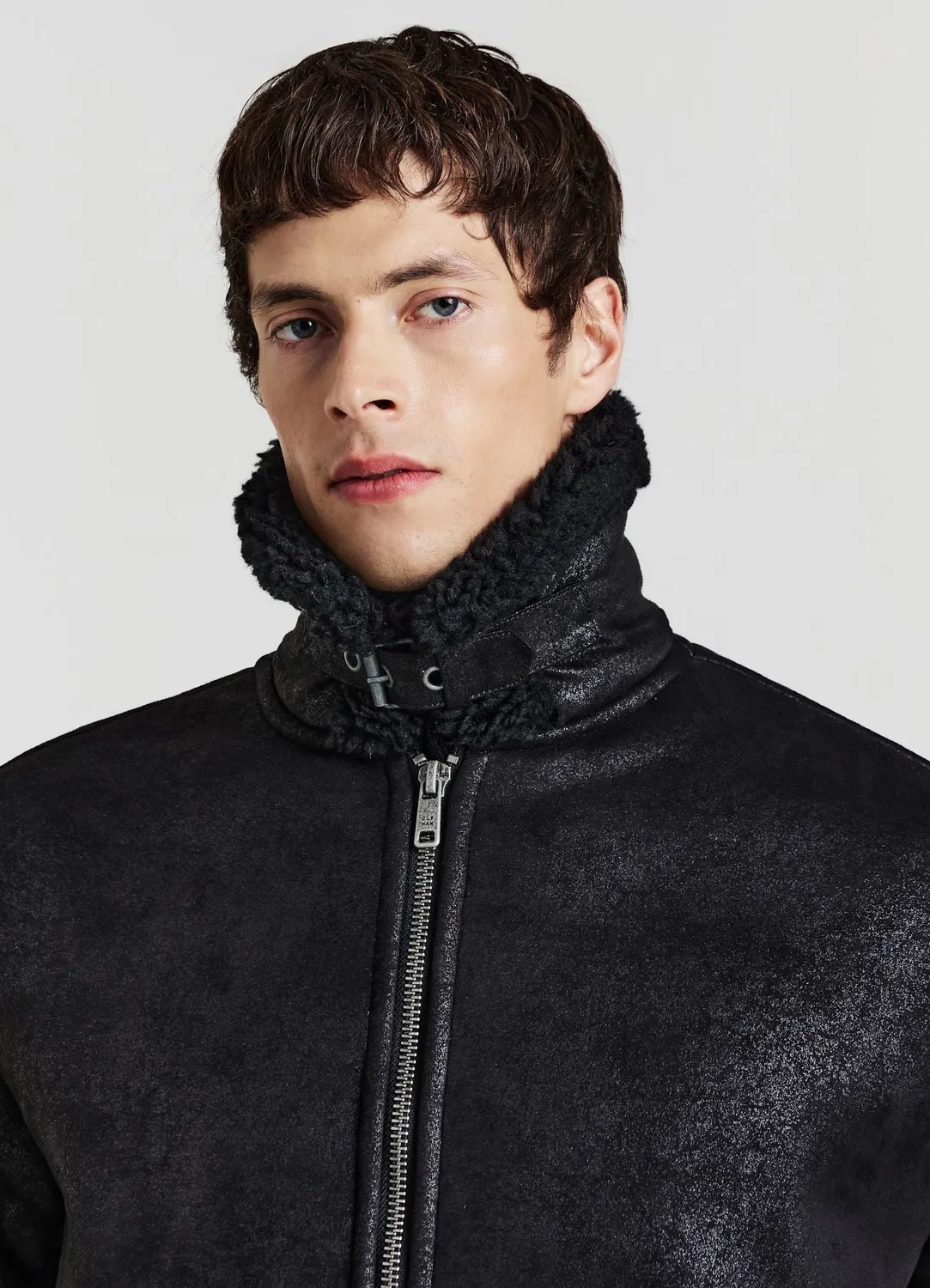 Calliope Blouson effet mouton blouson col à boucle