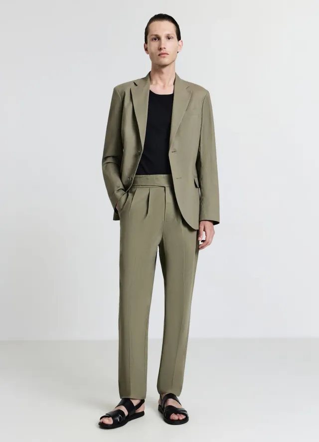 Calliope pantalon boucle homme coton regular uni