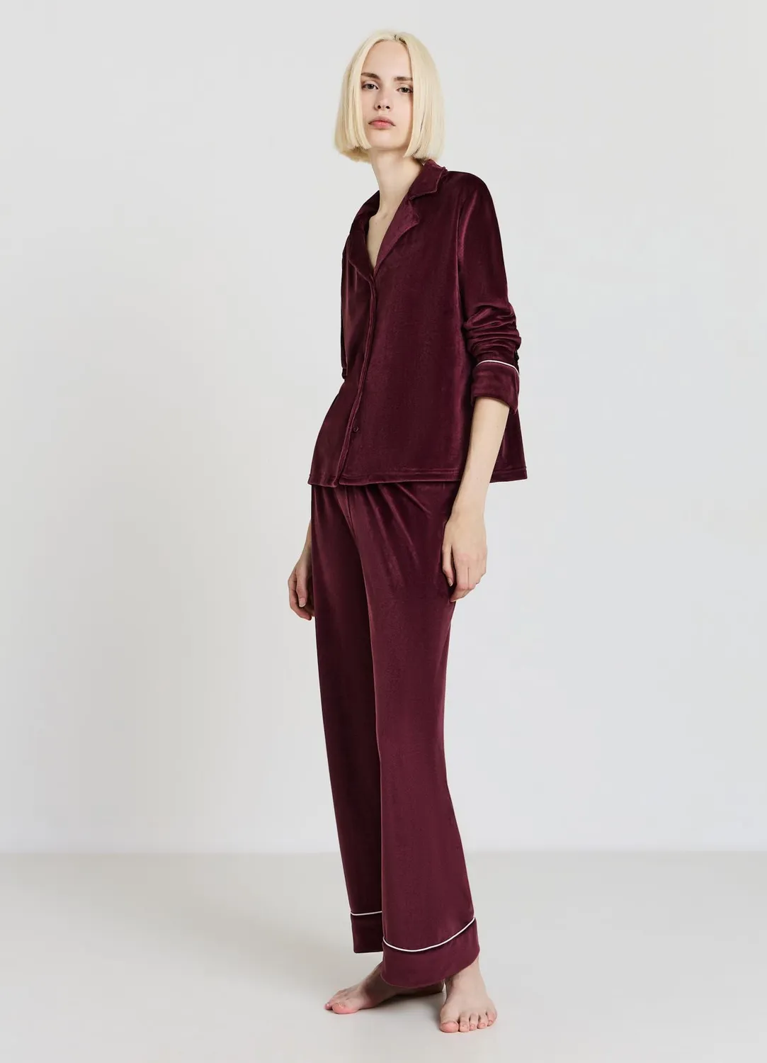 Calliope chemise effet velours femme regular