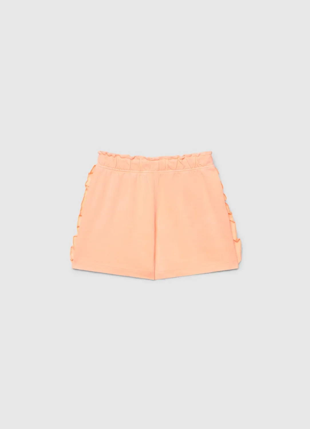Calliope short fille volants taille élastique uni