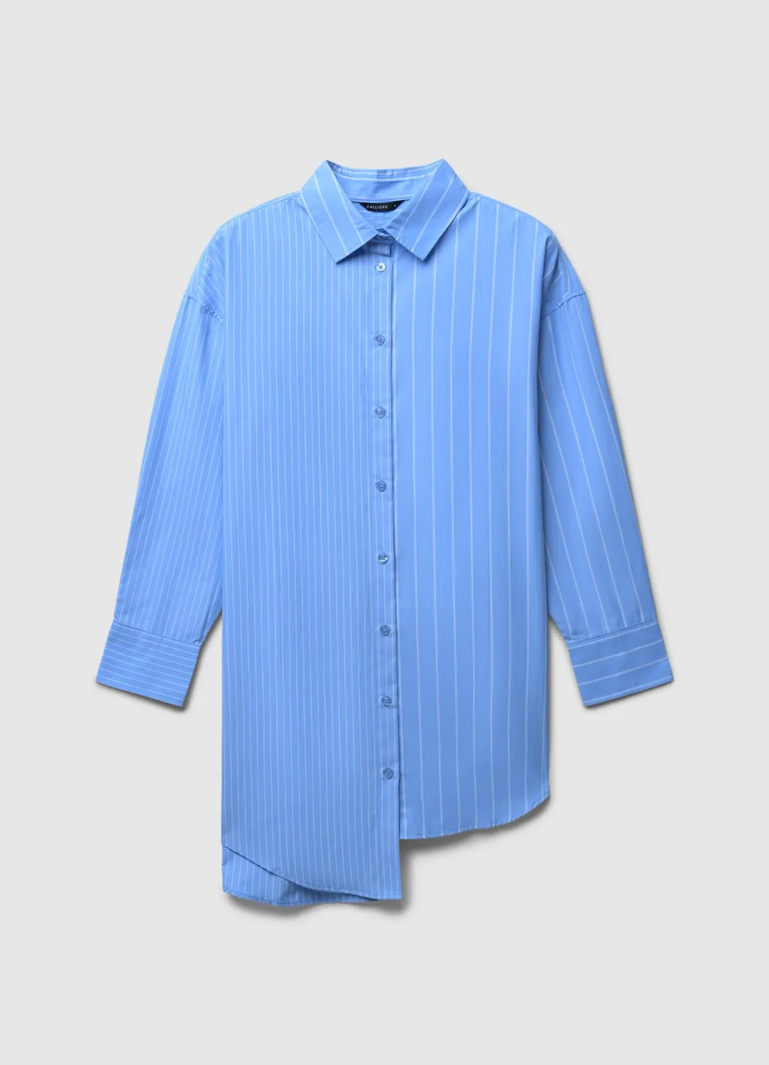 Calliope robe chemise rayée femme manches longues