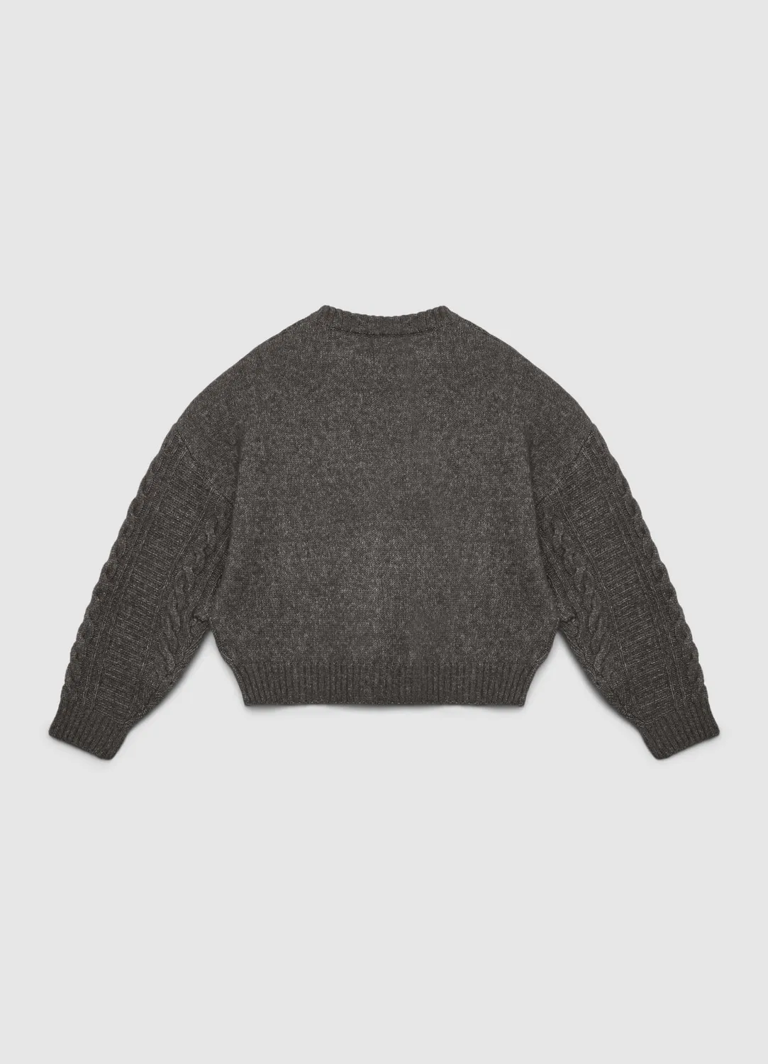Calliope pull col rond femme maille torsades