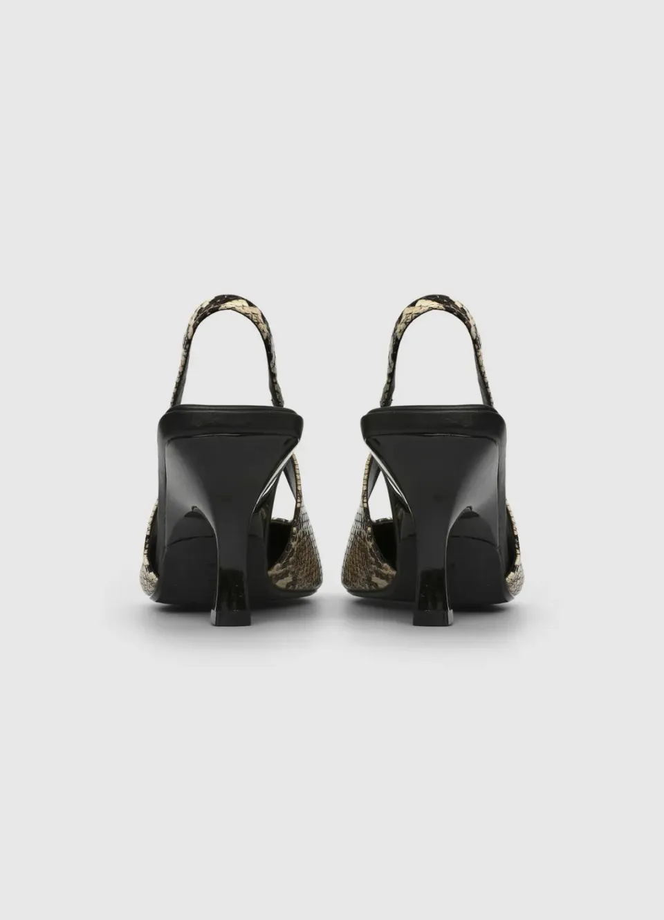 Calliope slingback piton escarpins talon 7,5 cm