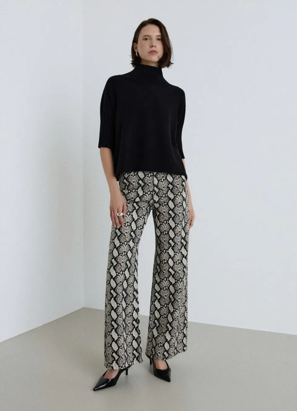 Calliope Pull femme col rond manches 3/4