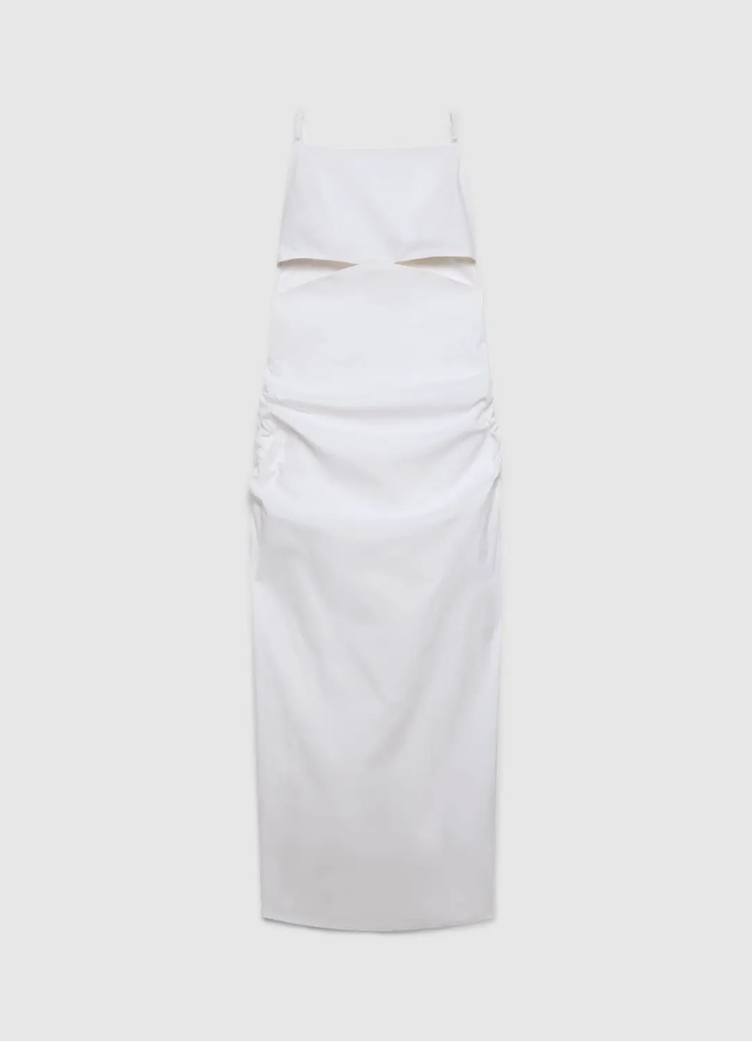 Calliope robe longue fente été cut-out bretelles fines