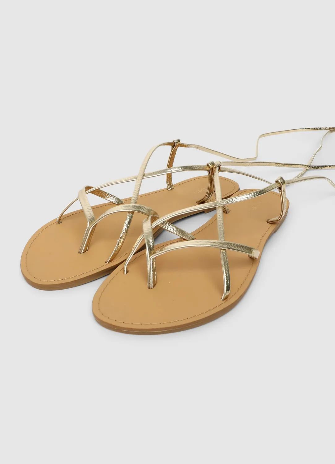 Calliope sandales plates femme lacets spartiates