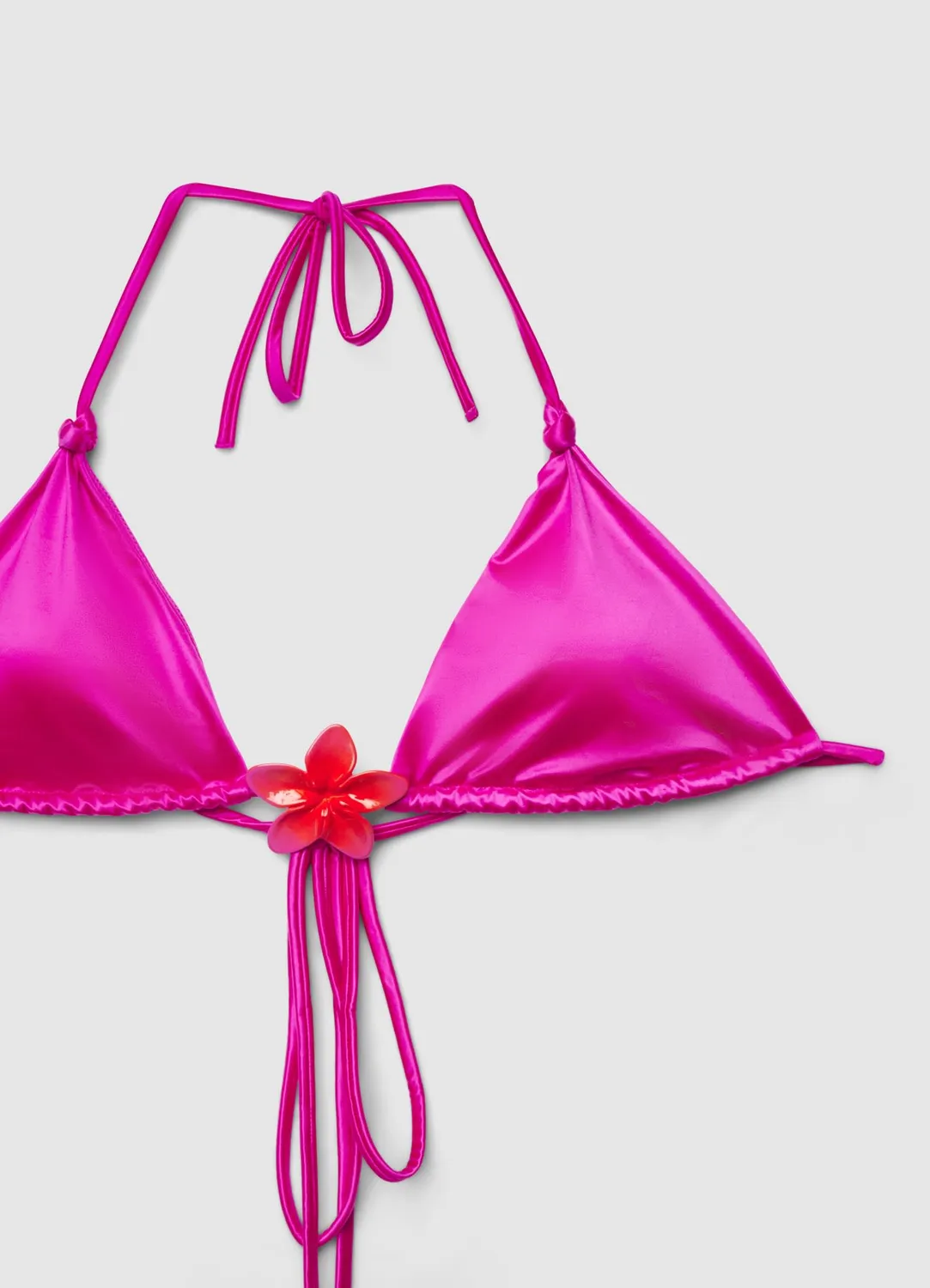 Calliope Triangle haut de bikini 2B uni fleur
