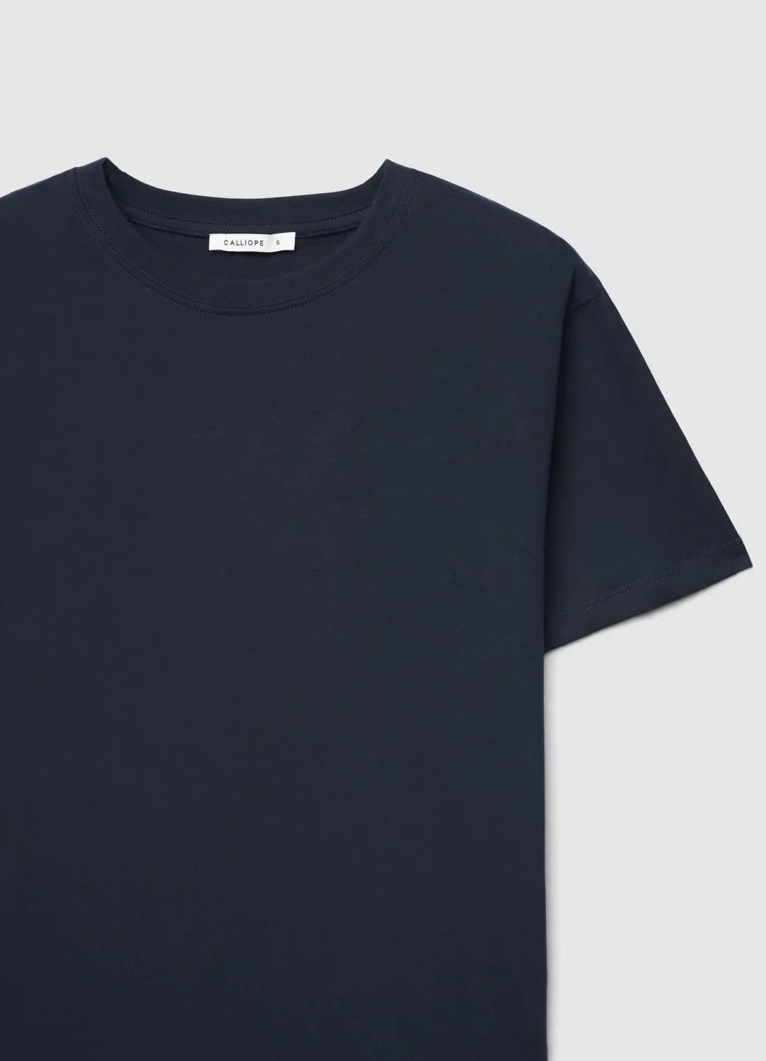 Calliope t-shirt uni femme col rond manches courtes