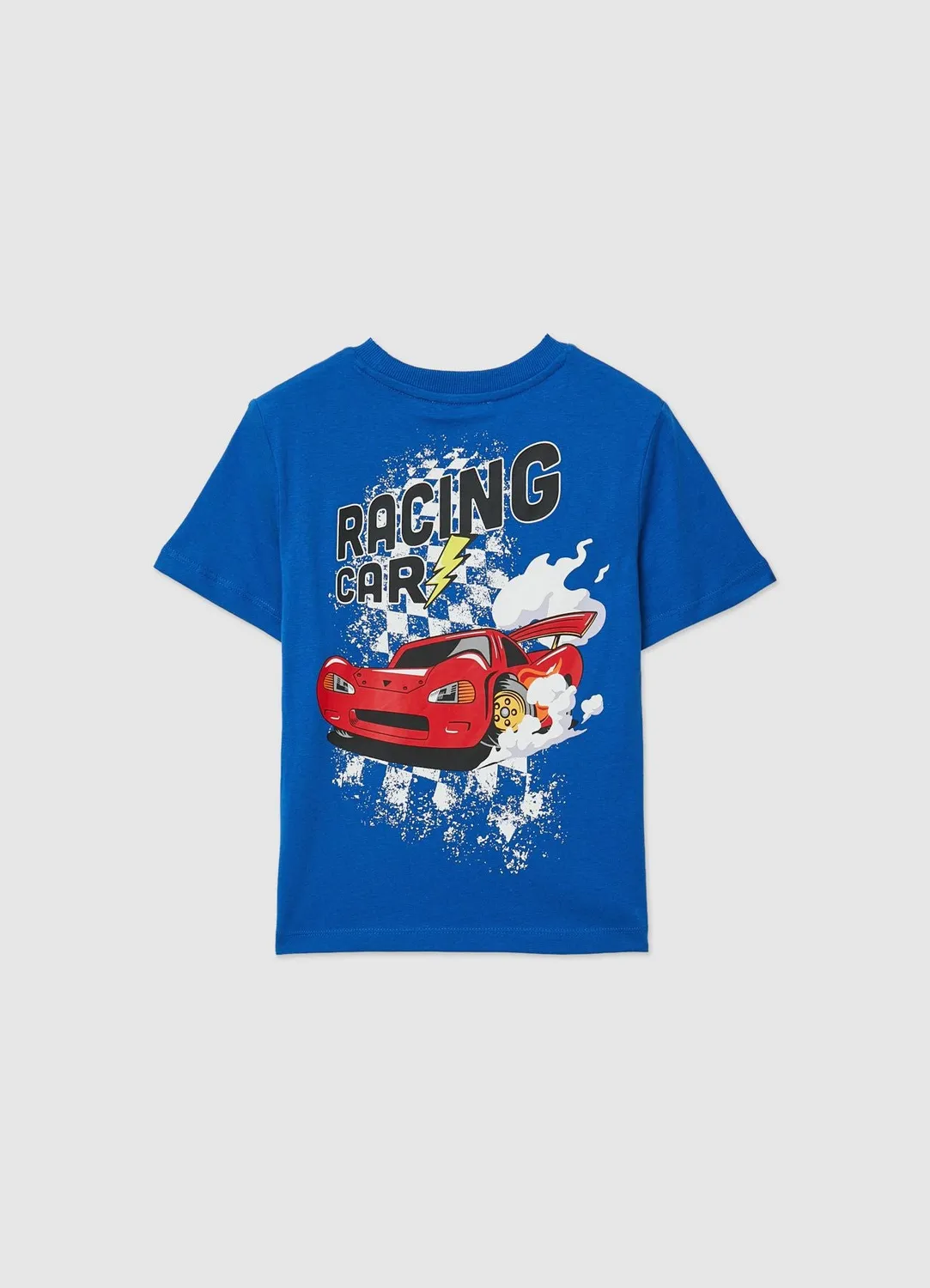 Calliope t-shirt garçon voiture course imprimé
