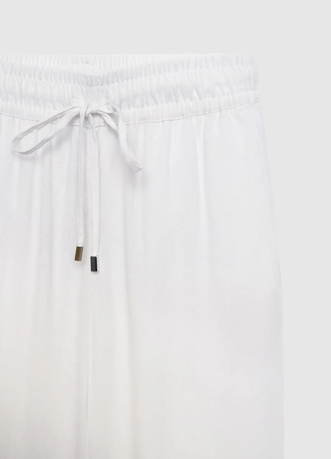 Calliope Pantalon jogger lin femme taille haute