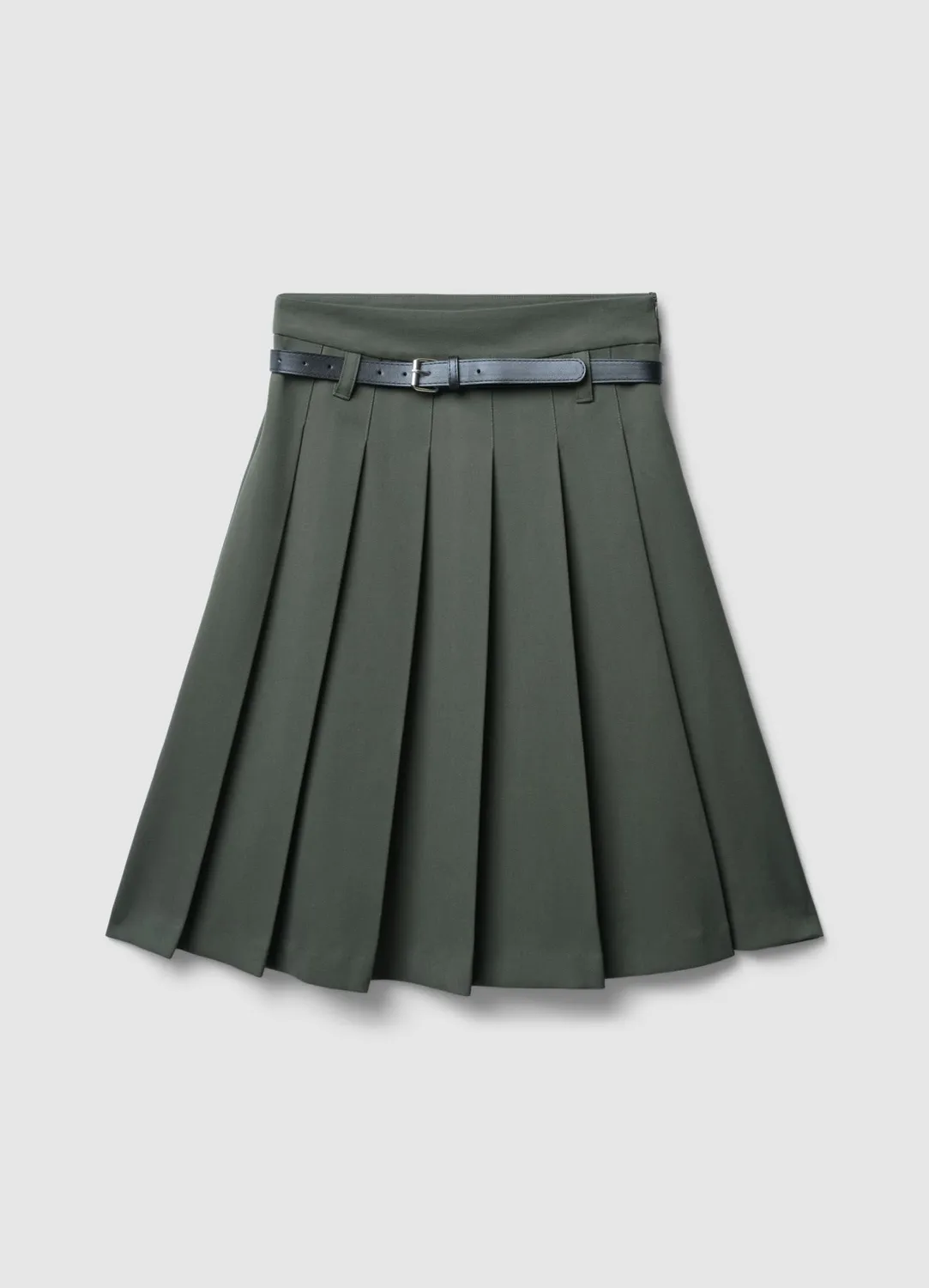 Calliope jupe plissée femme ceinture genou