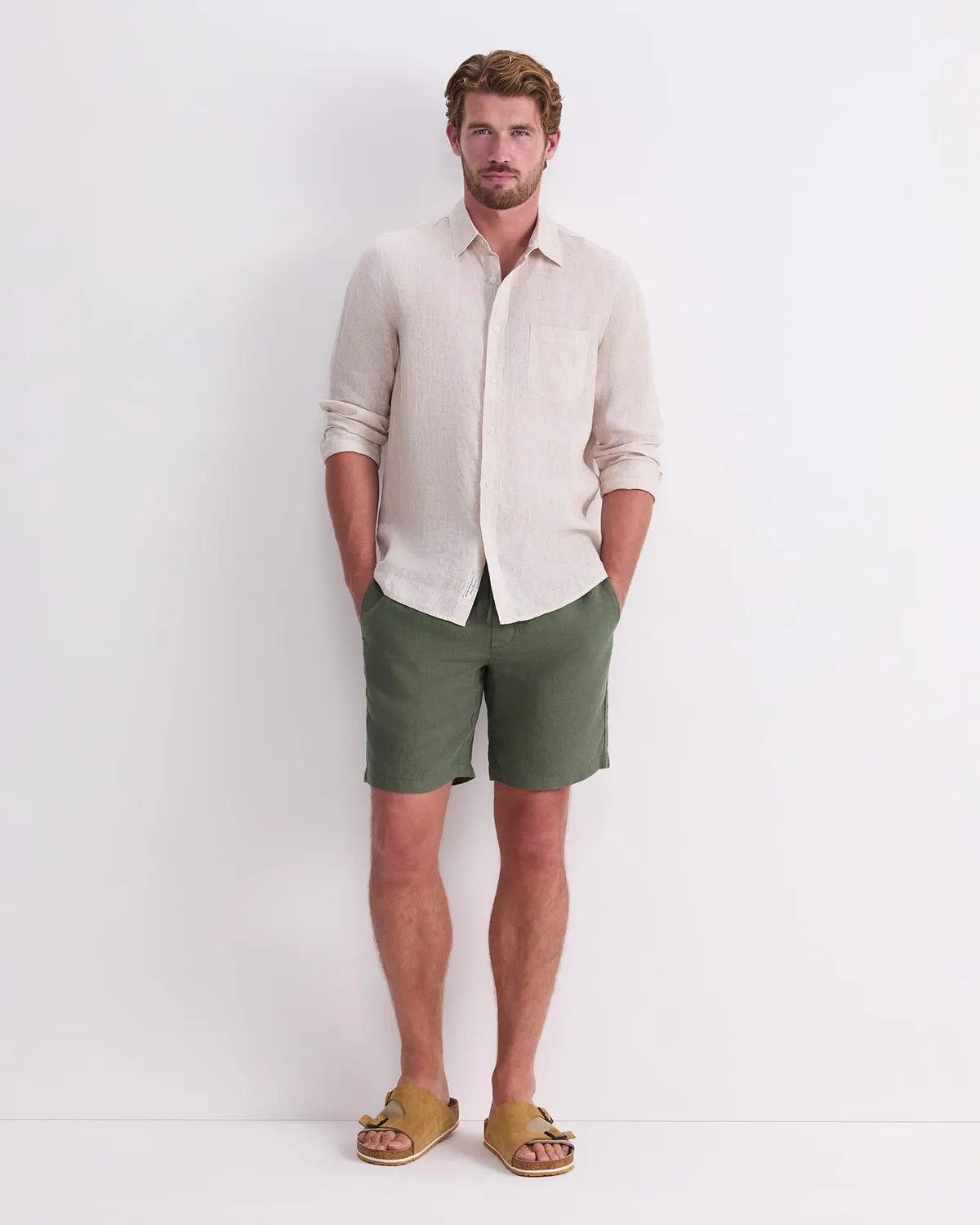Sportscraft Caffery short lin homme 100% lin