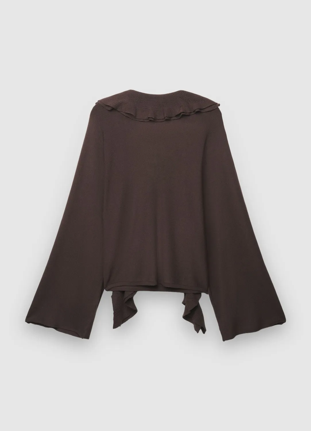 Calliope Pull volants maille fluide femme manches larges