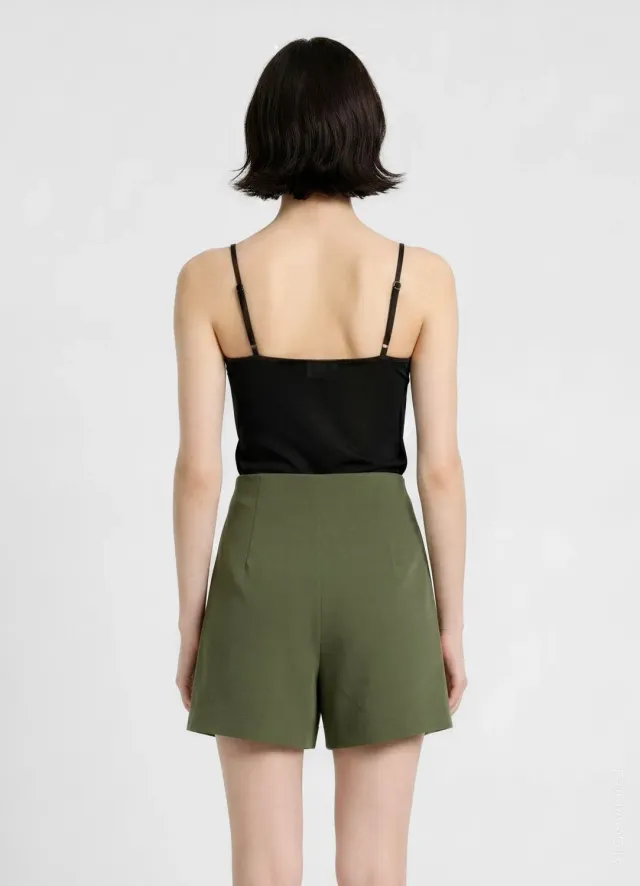 Calliope shorts boutons femme taille haute